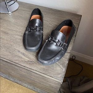 SALVATORE FERRAGAMO black loafers